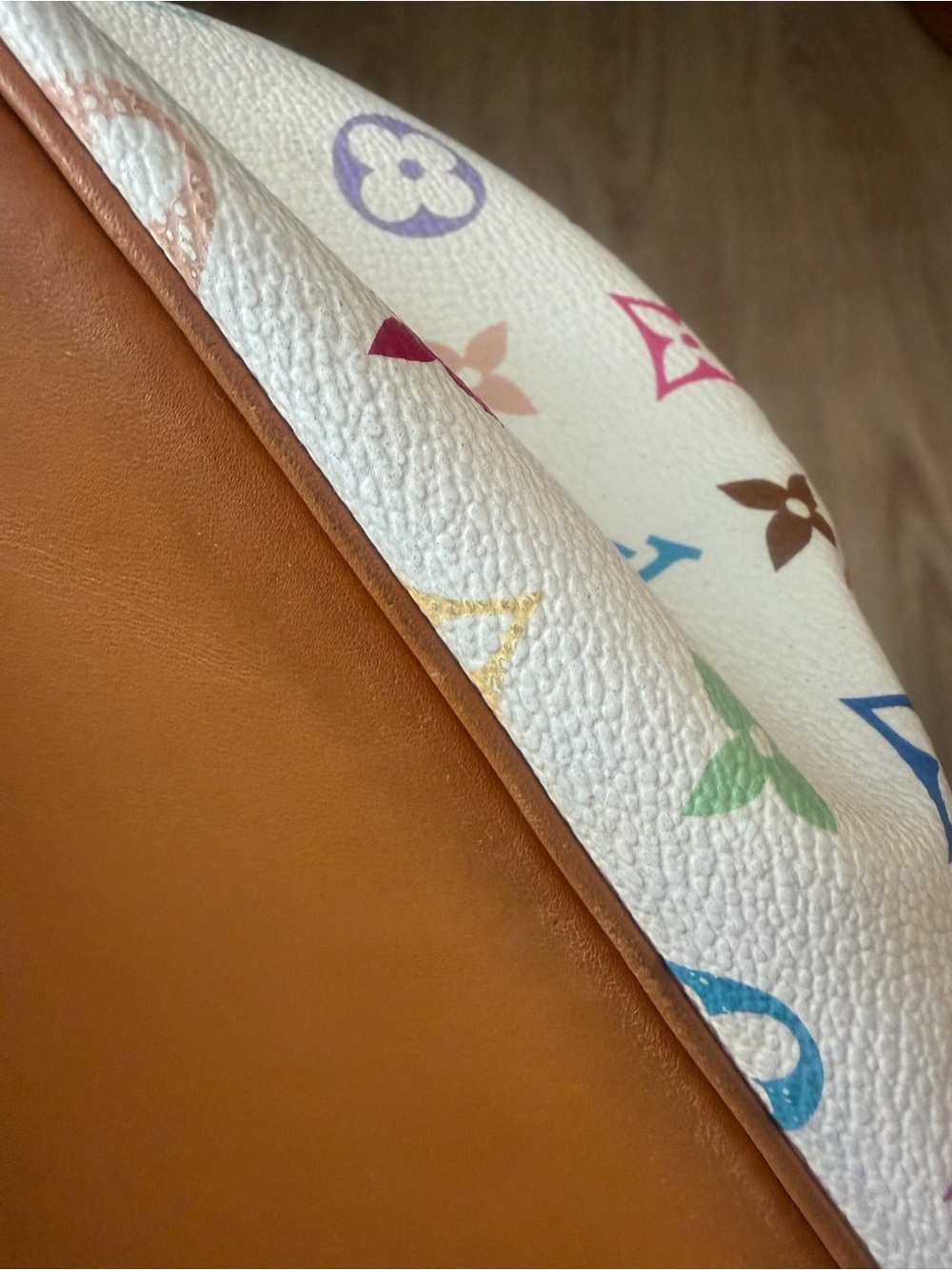 Louis Vuitton x Murakami Vintage White Multicolor Monogram LV Noe Bucket Bag - Picture 13 of 16
